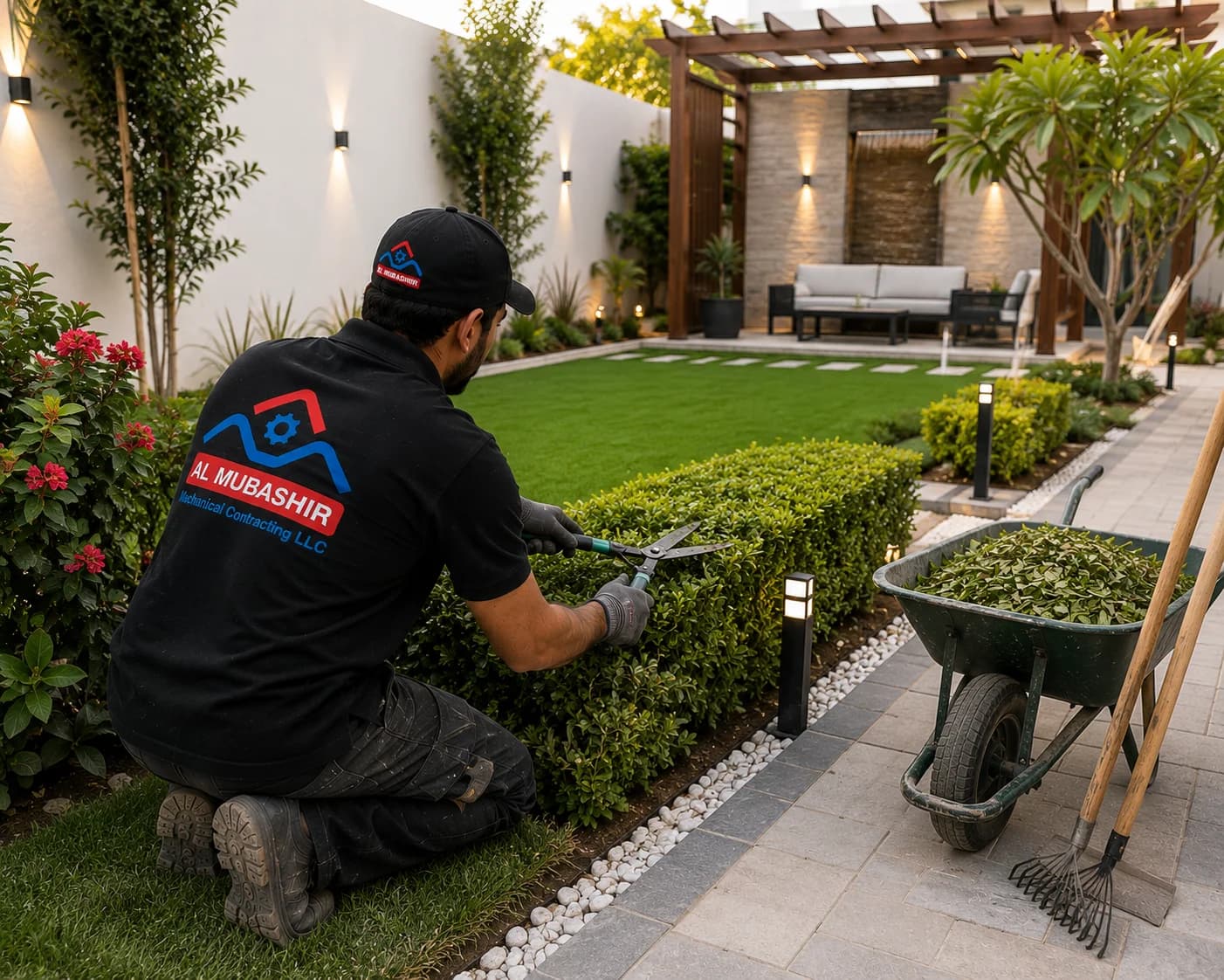 Al Mubashir team providing Landscaping & Garden Maintenance across the UAE