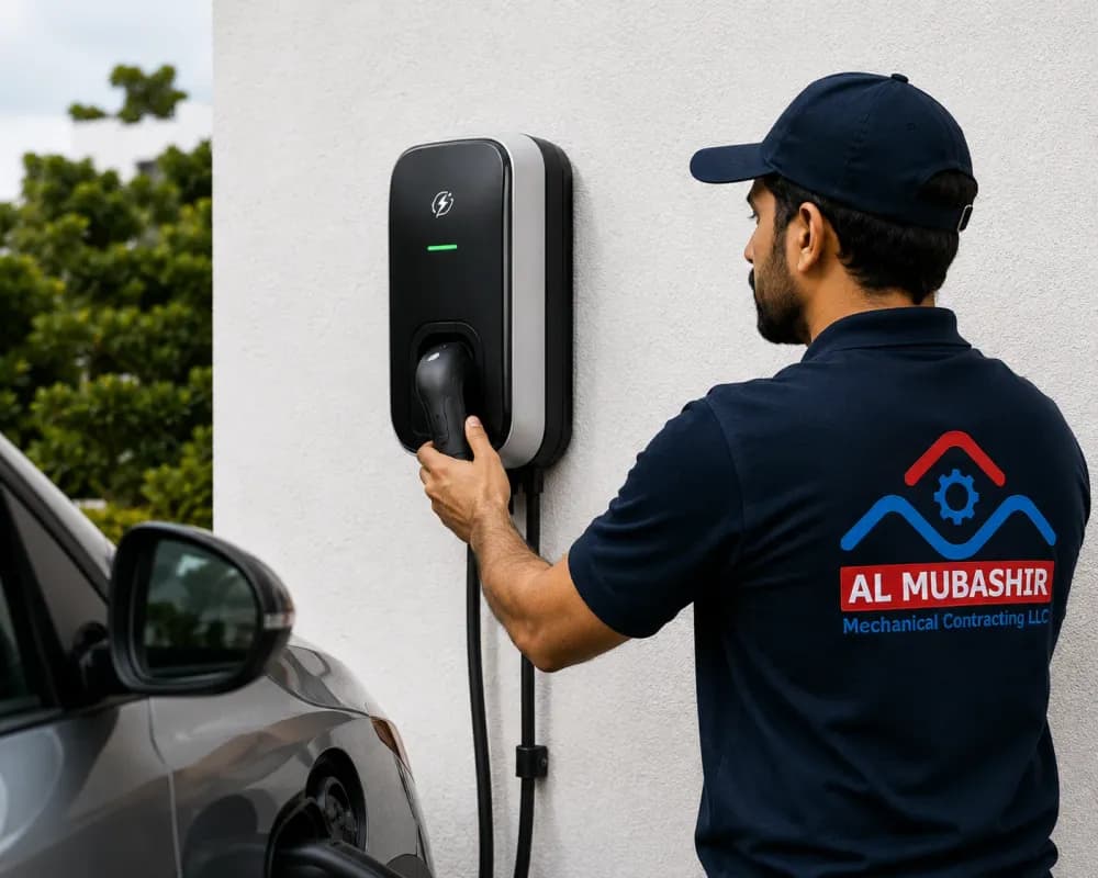 EV Charger Installation by Al Mubashir in the UAE
