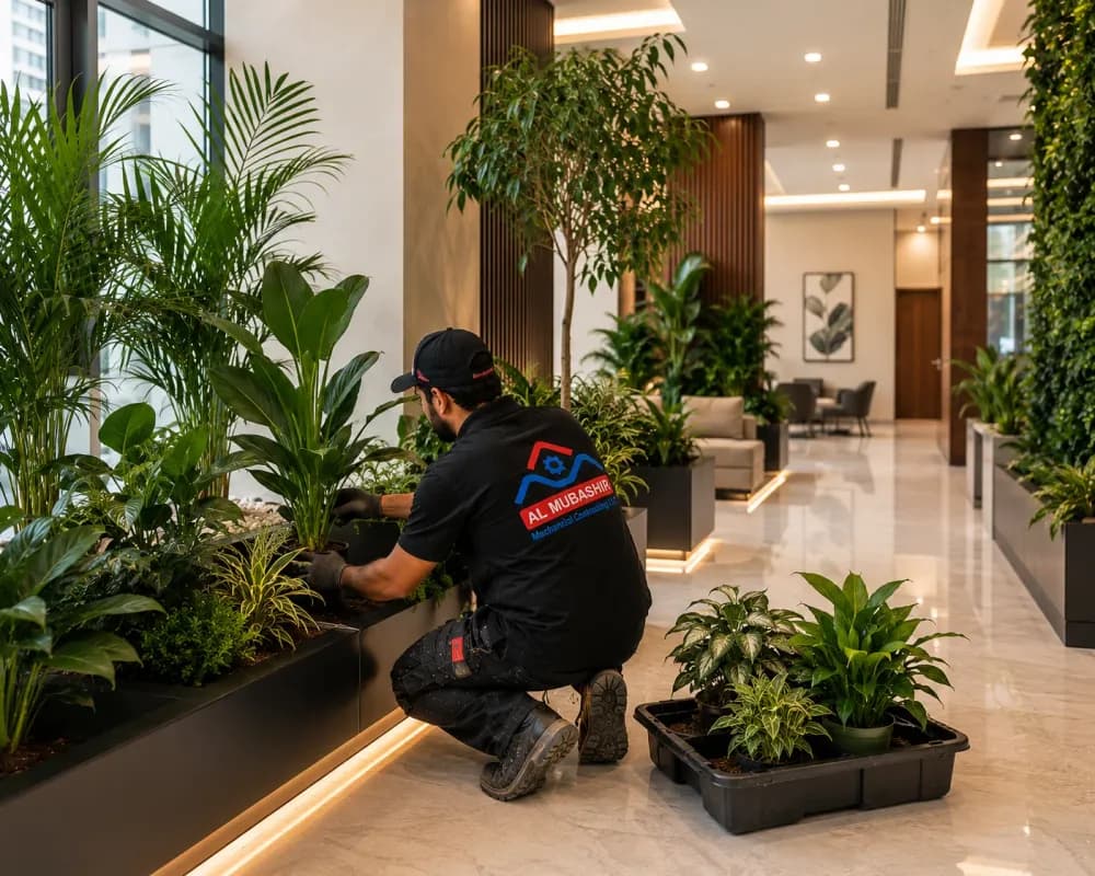 Indoor Plant Supply & Installation by Al Mubashir in the UAE
